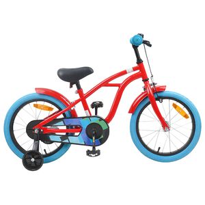 vidaXL Kinderfahrrad 16 Zoll f&uuml;r 4-6 Jahre alt Rot