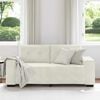 vidaXL Zweisitzer-Sofa Creme 140 cm Samt
