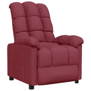 vidaXL Relaxsessel Weinrot Stoff