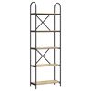 vidaXL B&uuml;cherregal 5 Ebenen 60 x 30 x 183 cm Holzwerkstoff