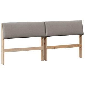 vidaXL Gepolstertes Kopfteil Taupe 200 cm Massives Kiefernholz