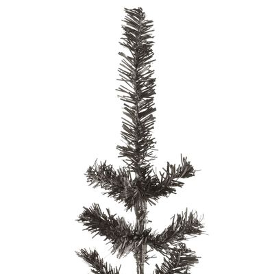 vidaXL Schlanker Weihnachtsbaum Schwarz 210 cm