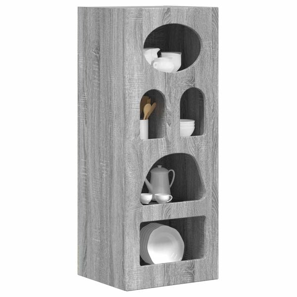 vidaXL Sideboard Graues Sonoma 40 x 35 x 100,5 cm Holzwerkstoff