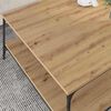 vidaXL Couchtisch Artisan-Eiche 100 x 100 x 40 cm Holzwerkstoff