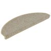 vidaXL Stufenmatten Selbstklebend Sisal-Optik 30Stk 65x21x4cm Hellgr&uuml;n