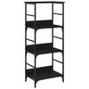 vidaXL B&uuml;cherregal Schwarz 50x33x117,5 cm Holzwerkstoff