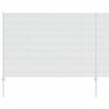 vidaXL Sechseckzaun mit Pfosten 10 x 1,6 m Verzinkter Stahl Silber