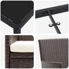 vidaXL Garten Essgruppe mit Kissen 9 pcs Braun Poly-Rattan