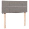 vidaXL Boxspringbett mit Matratze Taupe 120x190 cm Stoff