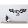 Homemania Wanddekoration Adler 100x44 cm Stahl Schwarz