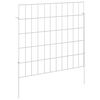 vidaXL Gartenzaun mit Pf&auml;hlen 48 stk. 55 x 50 cm Verzinkter Stahl