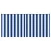 vidaXL Au&szlig;enrollo 90% UV-Block Blau-wei&szlig; gestreift 400 x 140 cm HDPE