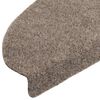 vidaXL Stufenmatten Selbstklebend 20 Stk. 65x21x4 cm Beige Halbrund Gro&szlig;