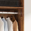 vidaXL Kleiderschrank mit Regal Altholz 50 x 50 x 200 cm Holzwerkstoff