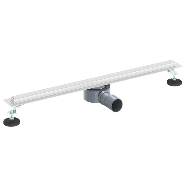 vidaXL 360° Duschablauf mit slim Modell Silber 70 cm Edelstahl 304