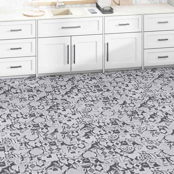 vidaXL Bodenplanken 36 pcs Grau 5,02 m&sup2; PVC