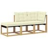 vidaXL 3 stk. Sectional Sofa Einheiten Wei&szlig;