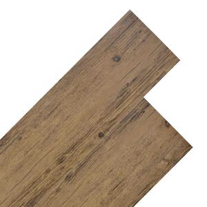 vidaXL Bodenplanken Walnussbraun 5,26 m&sup2; 18 Stk. PVC
