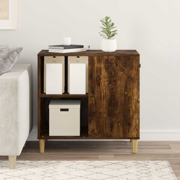 vidaXL Katzenhaus Ger&auml;ucherte Eiche 72 x 42,5 x 70 cm Holzwerkstoff