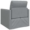 vidaXL Bodensofa mit Schlaffunktion Hellgrau 112x174x55 cm Stoff