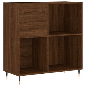 vidaXL Plattenschrank Braun Eichen-Optik 84,5x38x89 cm Holzwerkstoff