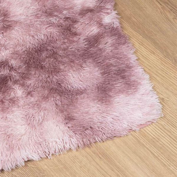 vidaXL Teppich Shaggy Hochflor NAVARRA Altrosa 60x100 cm Polyester
