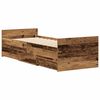 vidaXL Bettgestell ohne Matratze Altholz-Optik 90x200cm Holzwerkstoff
