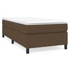 vidaXL Boxspringbettgestell Dunkelbraun 90x190 cm Stoff