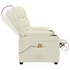 vidaXL Massagesessel Creme Kunstleder