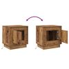 vidaXL Nachttisch Altholz 44 x 34,5 x 45 cm Holzwerkstoff