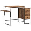 vidaXL Schreibtisch mit Stauraum Altholz 120 x 50 x 75 cm