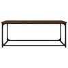 vidaXL Couchtisch Braun Eichen-Optik 102x50x40 cm Holzwerkstoff Eisen
