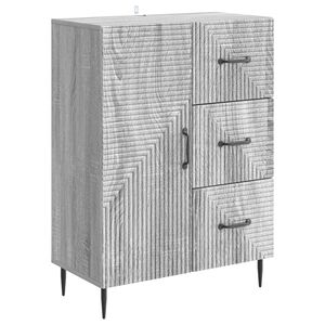 vidaXL Sideboard Graues Sonoma 66 x 34,5 x 89,5 cm Holzwerkstoff