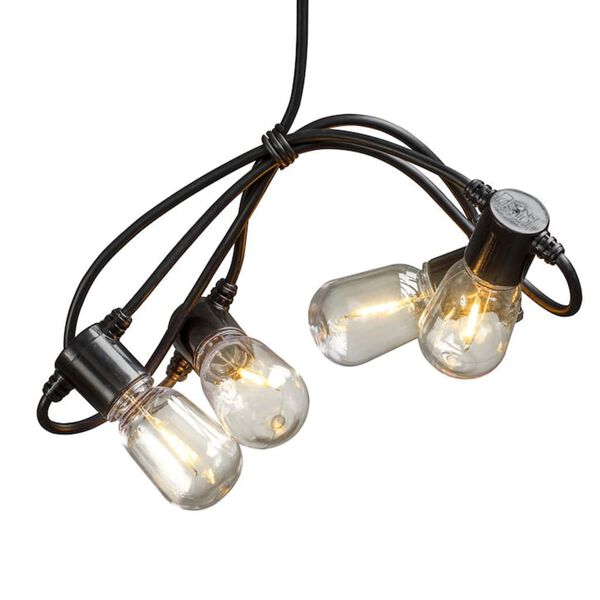 KONSTSMIDE Party-Lichterkette mit 20 Klaren Ovalen Lampen Extra-Warm