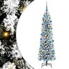 vidaXL K&uuml;nstlicher Weihnachtsbaum mit 300 LEDs mit St&auml;nder Wei&szlig; 180 cm