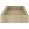 vidaXL Loggia Wandregale 2 Stk. Eichen-Optik 40x15x4 cm MDF