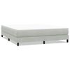 vidaXL Boxspringbett ohne Matratze Hellgrau 180x220 cm Samt
