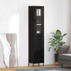 vidaXL Highboard Schwarz Eichen-Optik 34,5 x 34 x 180 cm Holzwerkstoff