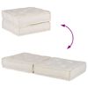 vidaXL 2-Sitzer-Modulsofa Creme 140x70x36 cm Stoff