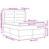 vidaXL Boxspringbett mit Matratze Dunkelgrau 90x190 cm Dunkelgrau