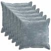 vidaXL Kissenbezug 6 pcs HOUTEN Himmelblau 80 x 80 cm Chenille-Stoff