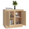 vidaXL Sideboard Sonoma-Eiche 80x34x75 cm Holzwerkstoff