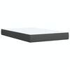 vidaXL Boxspringbett mit Matratze Dunkelgrau 120x200 cm Stoff