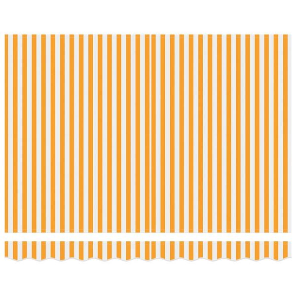 vidaXL Einziehbare Markise Gelb und Wei&szlig; 300 x 250 cm