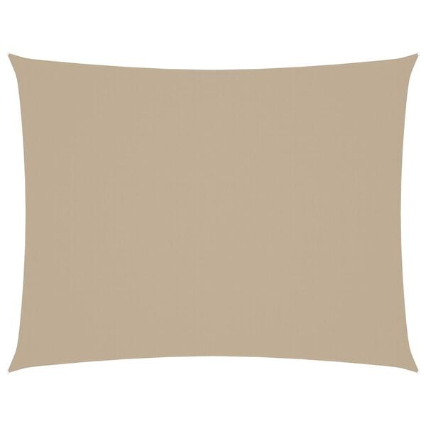 vidaXL Sonnensegel Oxford-Gewebe Rechteckig 5x6 m Beige