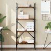 vidaXL Bücherregal 4 Fächer Räuchereiche 56x31,5x138,5cm Holzwerkstoff