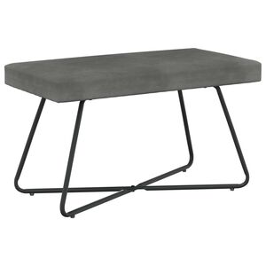vidaXL Bank Uni Dunkelgrau 80 x 40 x 45 cm Samt