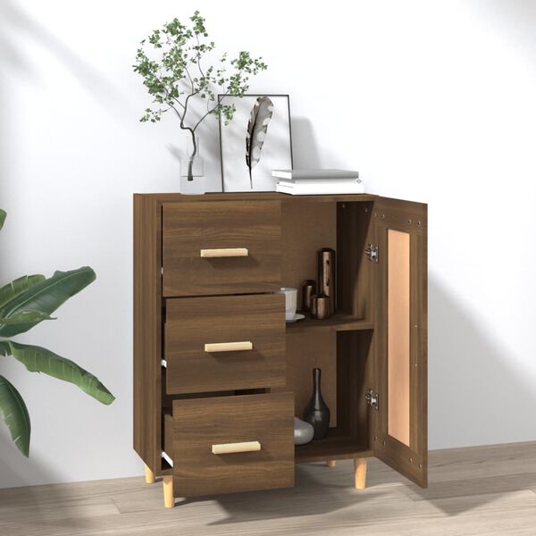 vidaXL Sideboard Braun Eichen-Optik 69,5x34x90 cm Holzwerkstoff