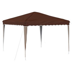 vidaXL Pop-up Partyzelt 288 x 288 x 245 cm Braun Oxford-Stoff