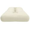 vidaXL Palettenkissen Creme 120x40x12 cm Stoff